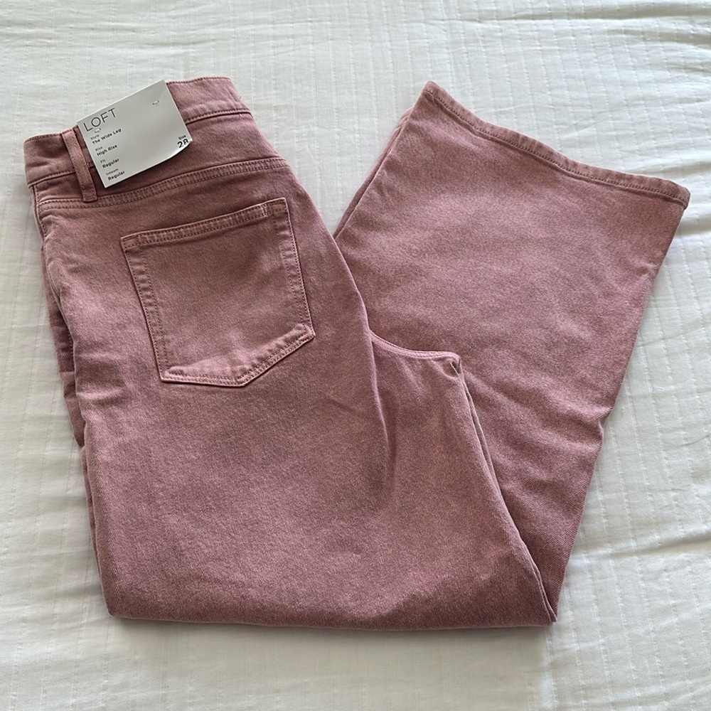 LOFT The Wide Leg Jeans Size 28